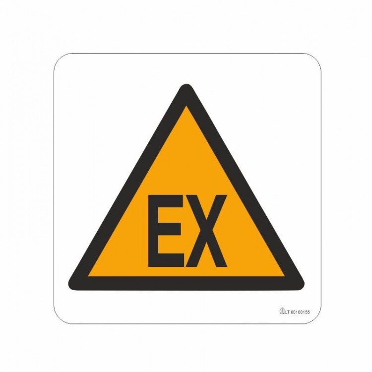 SEGNALE PERICOLO AREA IN CUI SI PUO' CREARE UN' ATMOSFERA ESPLOSIVA