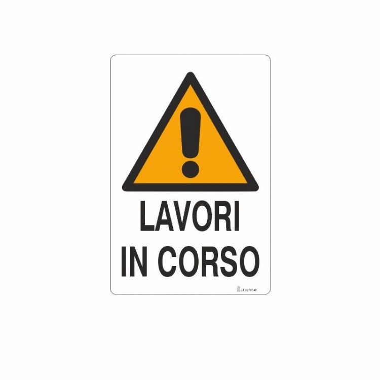SEGNALE PERICOLO LAVORI IN CORSO