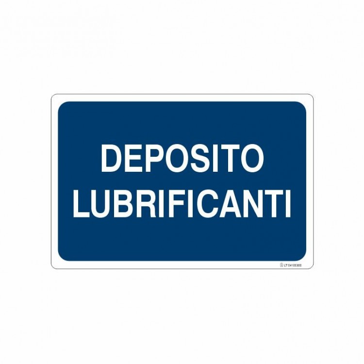 SEGNALE INDICAZIONE DEPOSITO LUBRIFICANTI