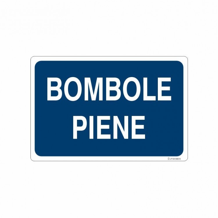 SEGNALE INDICAZIONE BOMBOLE PIENE