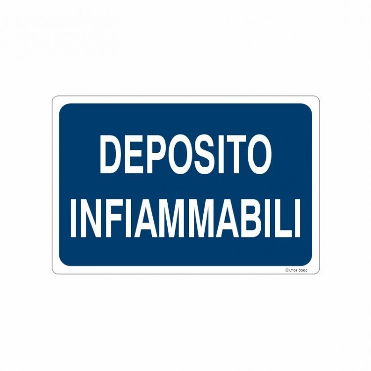 SEGNALE INDICAZIONE DEPOSITO INFIAMMABILI