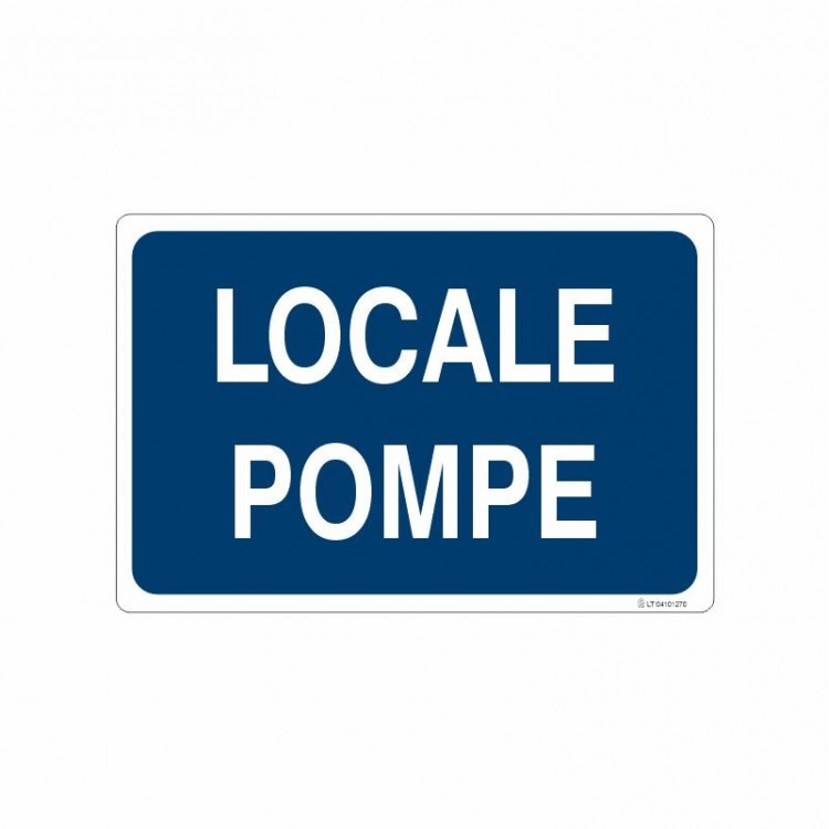 SEGNALE INDICAZIONE LOCALE POMPE