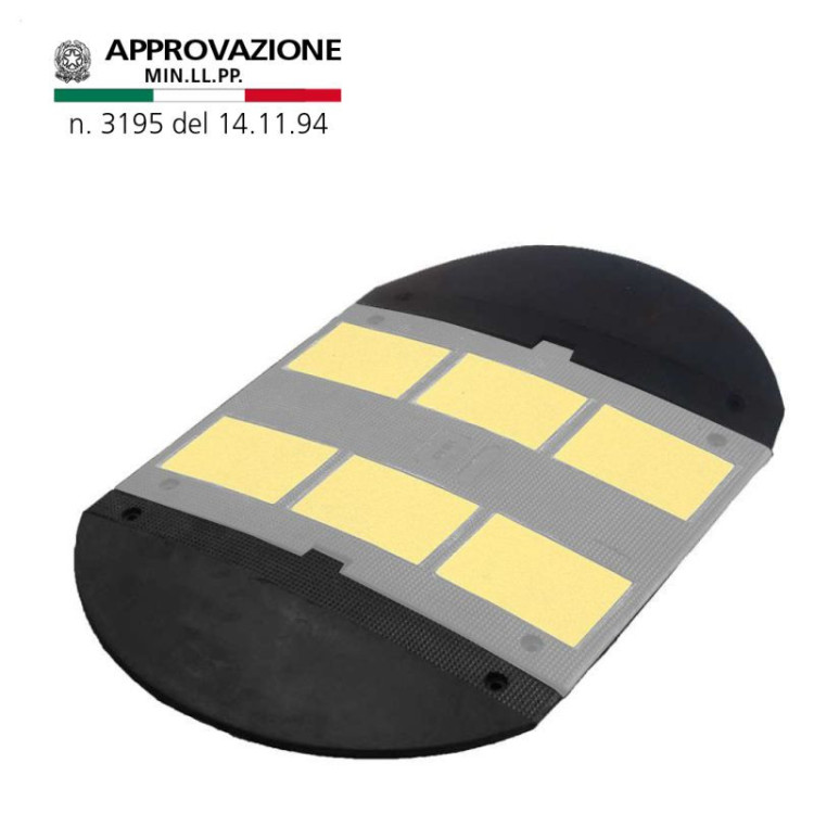 TERMINALI DEL DOSSO ARTIFICIALE IN GOMMA PER 50 KM/H